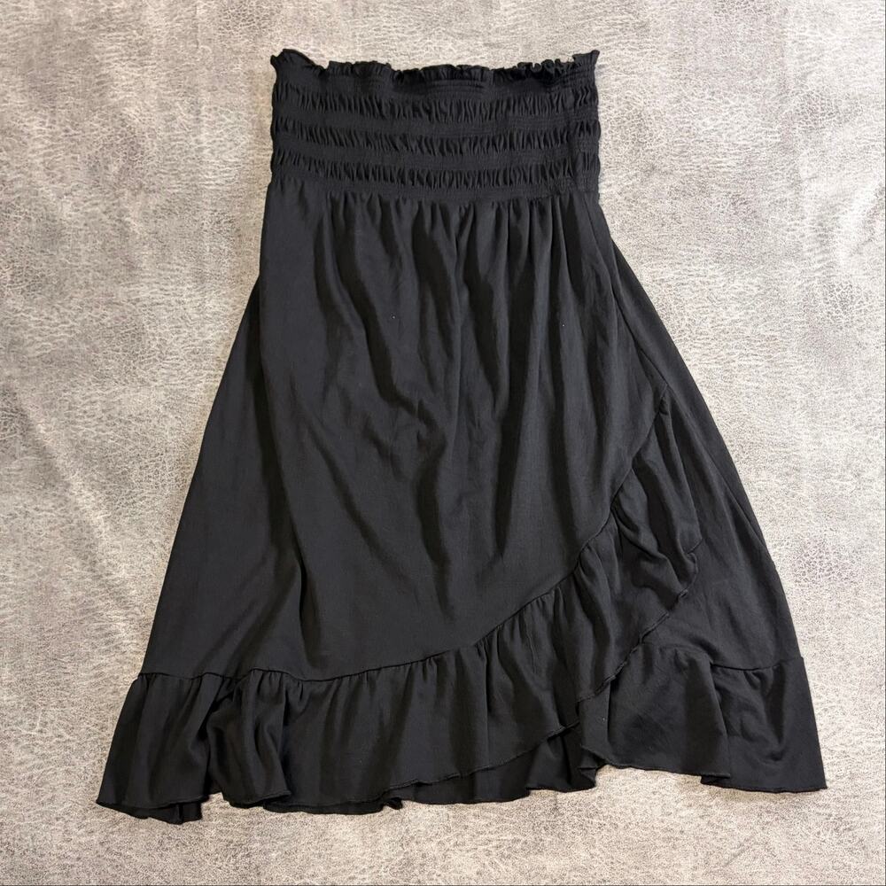 Y2k Op Black Ruched Mini Dress
